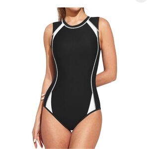 Heathyoga Women's Competitive One Piece Swimsuit with Tummy Control and …